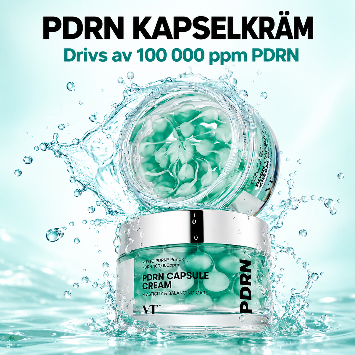 PDRN Capsule Cream – Återfuktande Ansiktskräm med 100,000 ppm PDRN & Peptider