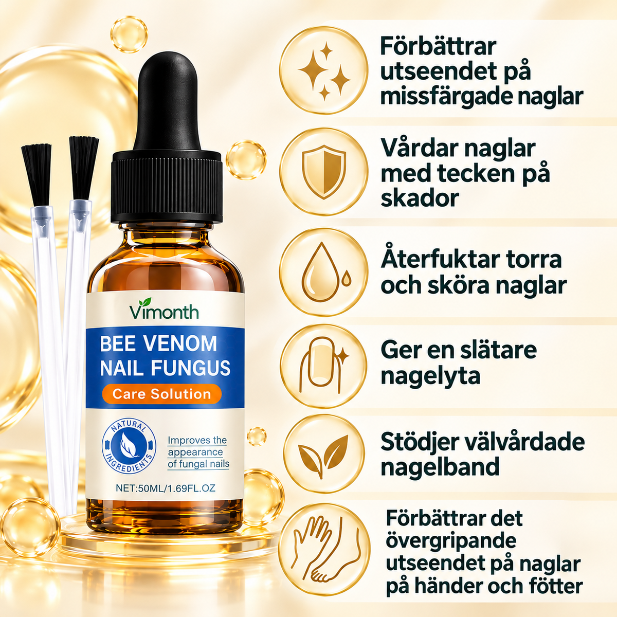 Nagelserum med Bigift – Vård för Sköra och Missfärgade Naglar 50 ml