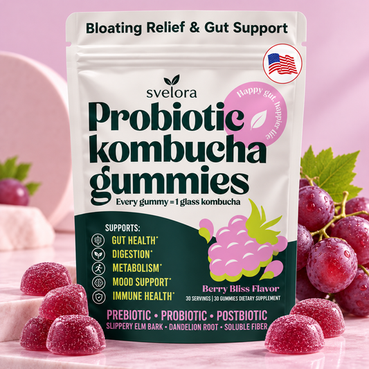 Kombucha Gummies med Probiotika, Prebiotika & Postbiotika – 30 s