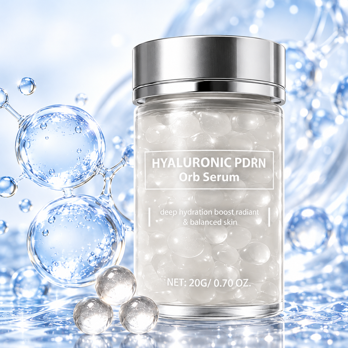 Hyaluronic PDRN Orb Serum – Hyaluronsyra, Niacinamid & Glutation – 20 g