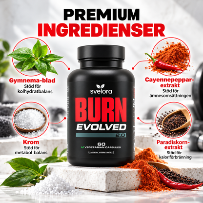 Burn Evolved 2.0 – Flytande Superfood Formula med Gurkmeja, Ingefära & Svartfrö – 60 ml