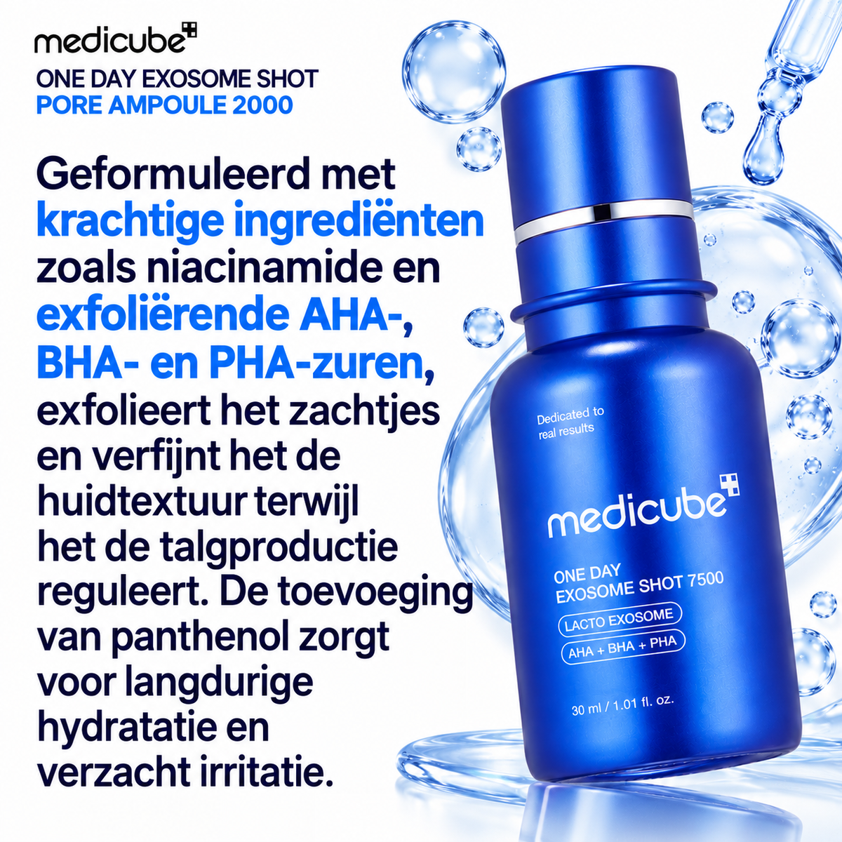 Medicube One Day Exosome Shot 2000 – Serum för Porer & Hudstruktur 30 ml
