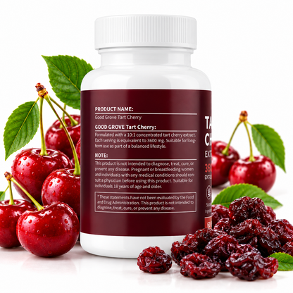 Tart Cherry Extract 3600 mg – Körsbärsextrakt – 60 Kapslar