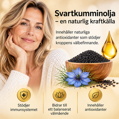 Black Seed Oil Gummies 1050 mg – Svartkumminolja, 90 st