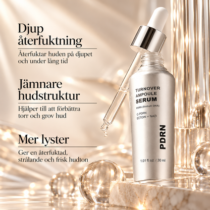 PDRN Ampoule Serum – Peptider & Hyaluronsyra – Återfuktande Ansiktsserum 30 ml