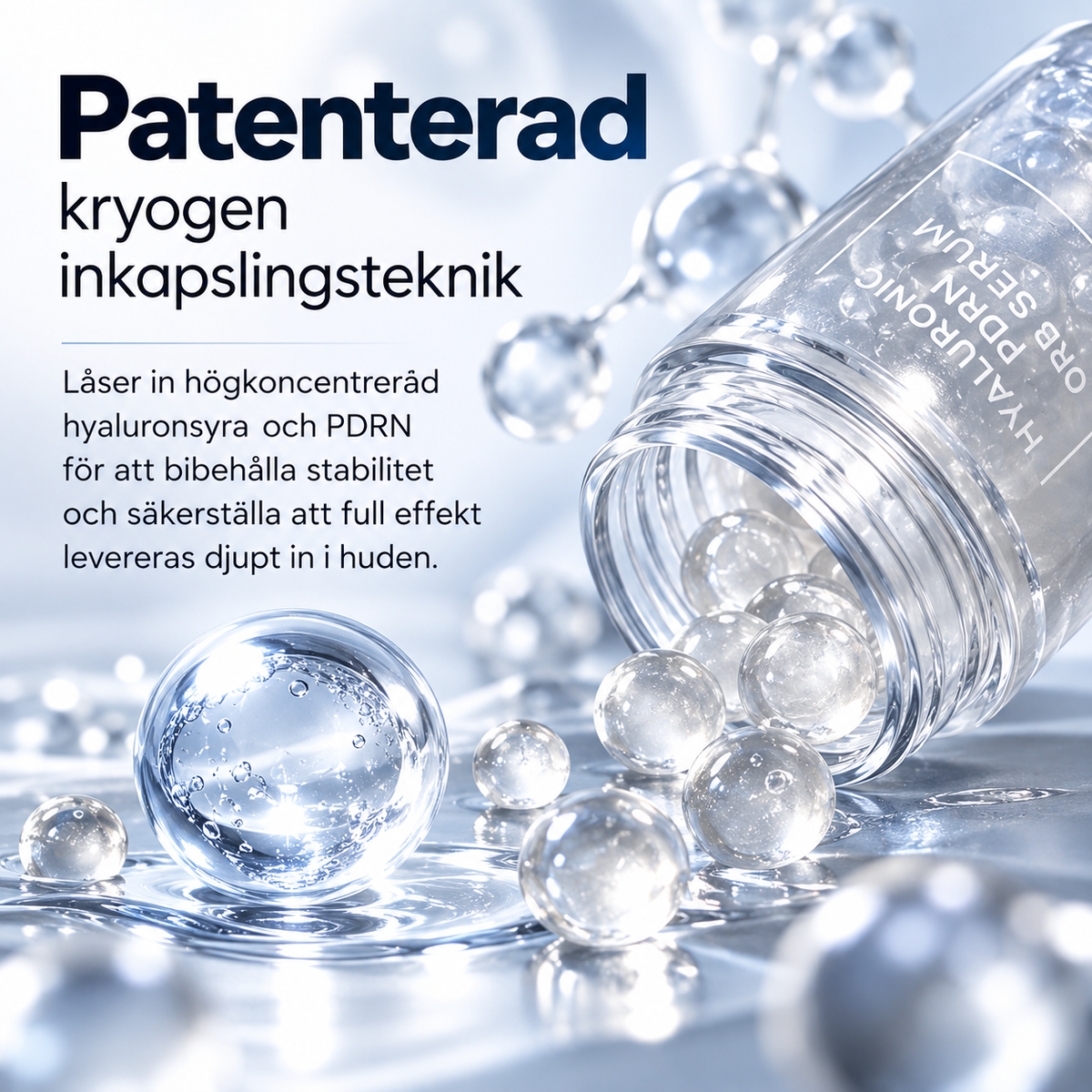 Hyaluronic PDRN Orb Serum – Hyaluronsyra, Niacinamid & Glutation – 20 g