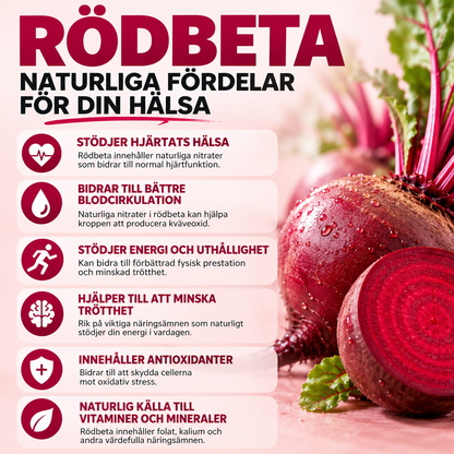 Beet Root Gummies 4000 mg – Rödbeta 8-i-1, 60 st