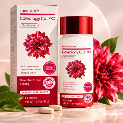 Coleology Cut PRO Kosttillskott för Kvinnor – Grönt Te, Rhodiola & Zink – 60 Tabletter