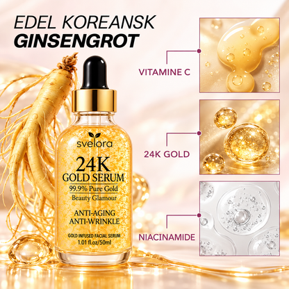 24K Gold Serum – Ansiktsserum med Hyaluronsyra & Niacinamid – 50 ml