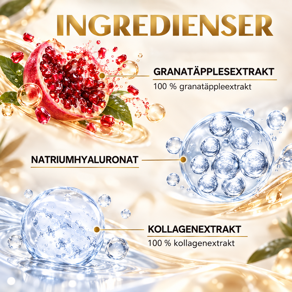 Golden Age Anti-Age Ansiktsserum med Hyaluronat – 30 ml