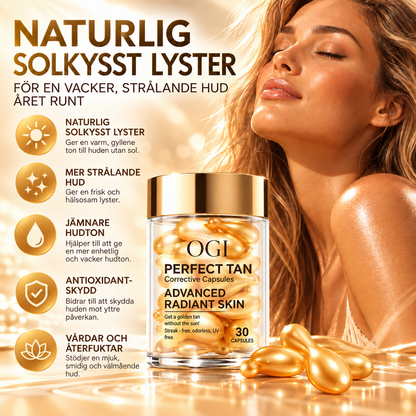Perfect Tan Brun Utan Sol Serumkapslar – Gyllene Hudton – 30 Kapslar