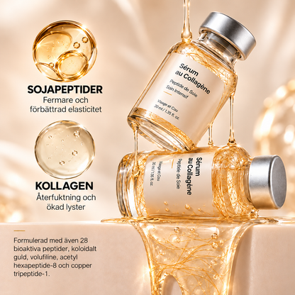 Silkespeptidserum med Kollagen – Uppstramande & Återfuktande Ansiktsserum – 30 ml