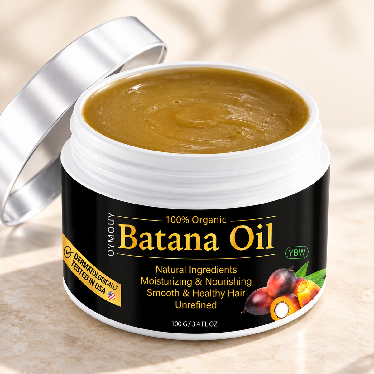 Batana Oil 100 g – Naturlig Oraffinerad Hårolja för Torrt & Frissigt Hår