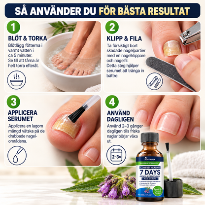 Nagelserum 30 ml – Intensivvård för missfärgade, förtjockade och skadade naglar