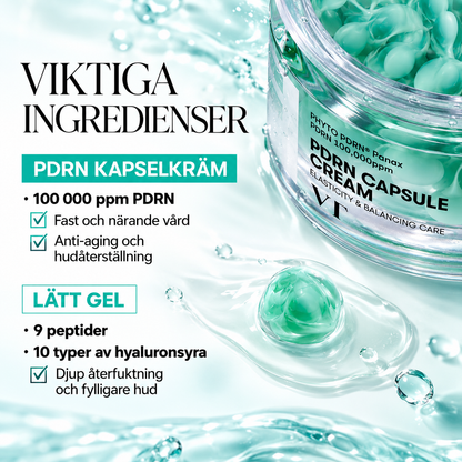 PDRN Capsule Cream – Återfuktande Ansiktskräm med 100,000 ppm PDRN & Peptider
