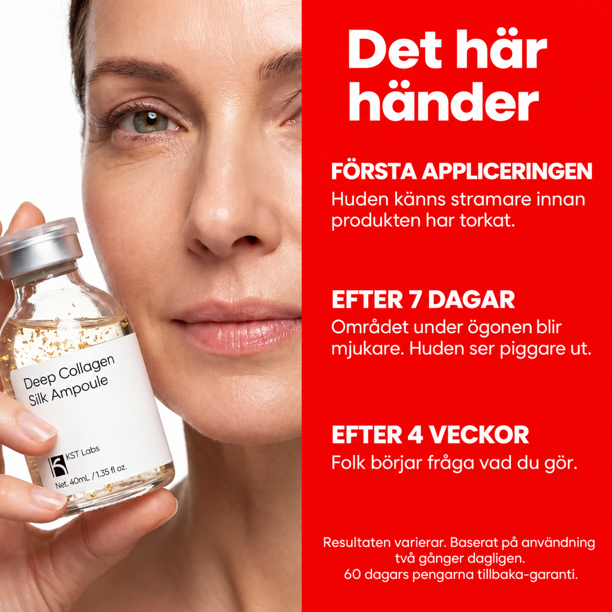 KST Labs Deep Collagen Silk Ampoule – Kollagenserum för ansiktet, 40 ml
