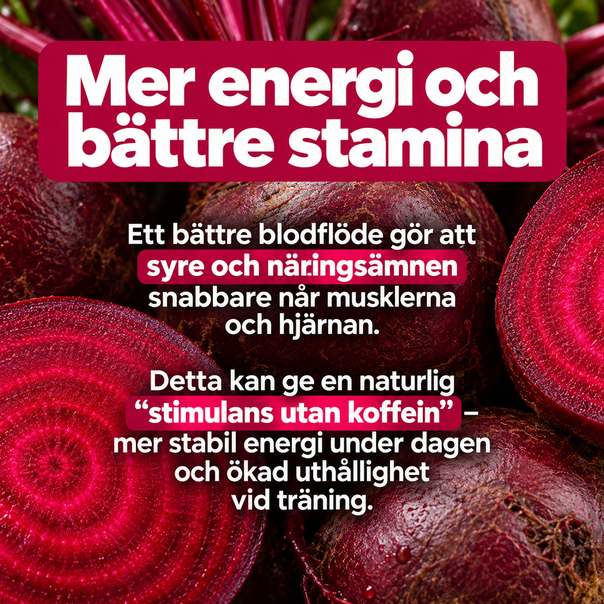 Rosabella Rödbetskapslar 1300 mg – Rödbetstillskott med naturliga nitrater, 60 kapslar