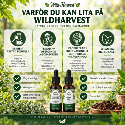 WildHarvest 2-stegs örtkomplex – stöd för matsmältningen
