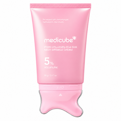 Medicube PDRN Collagen Gua Sha Halskräm med 5% Volufiline – Hals & Dekolletage, 90 g
