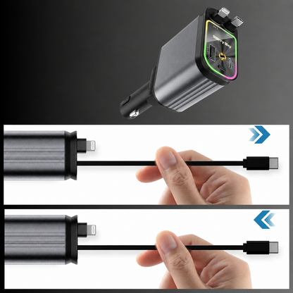 AutoCharge™ 120W | 4-i-1 Laddare, Super Snabb, RGB Stjärnhimmel!