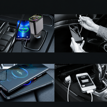 AutoCharge™ 120W | 4-i-1 Laddare, Super Snabb, RGB Stjärnhimmel!