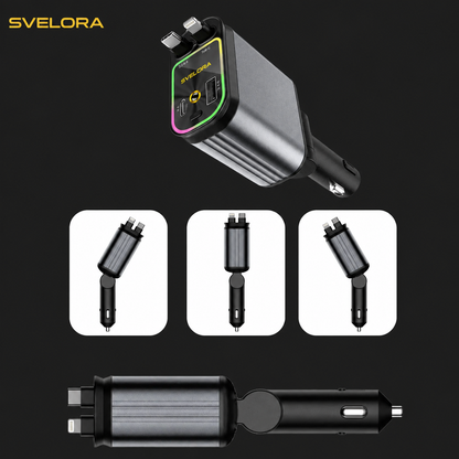 AutoCharge™ 120W | 4-i-1 Laddare, Super Snabb, RGB Stjärnhimmel!