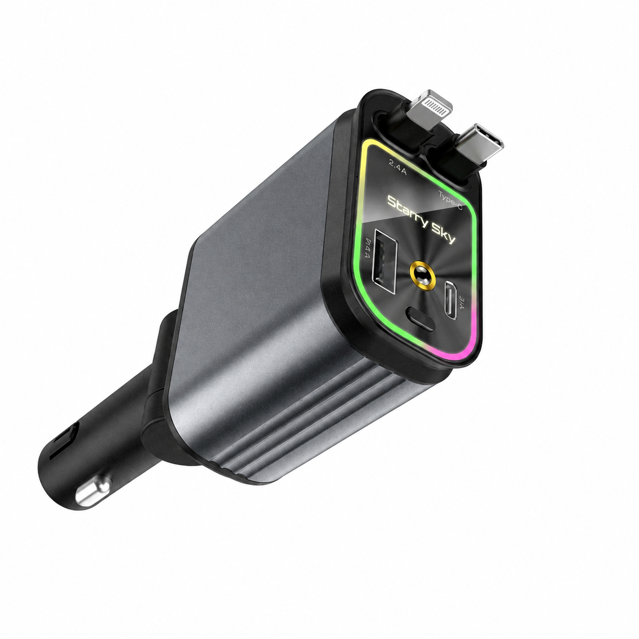AutoCharge™ 120W | 4-i-1 Laddare, Super Snabb, RGB Stjärnhimmel!