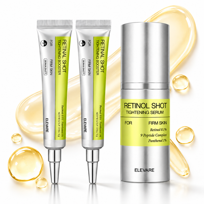 Retinol Shot Tightening Set – 3-delars hudvårdsset med retinal, peptider & panthenol