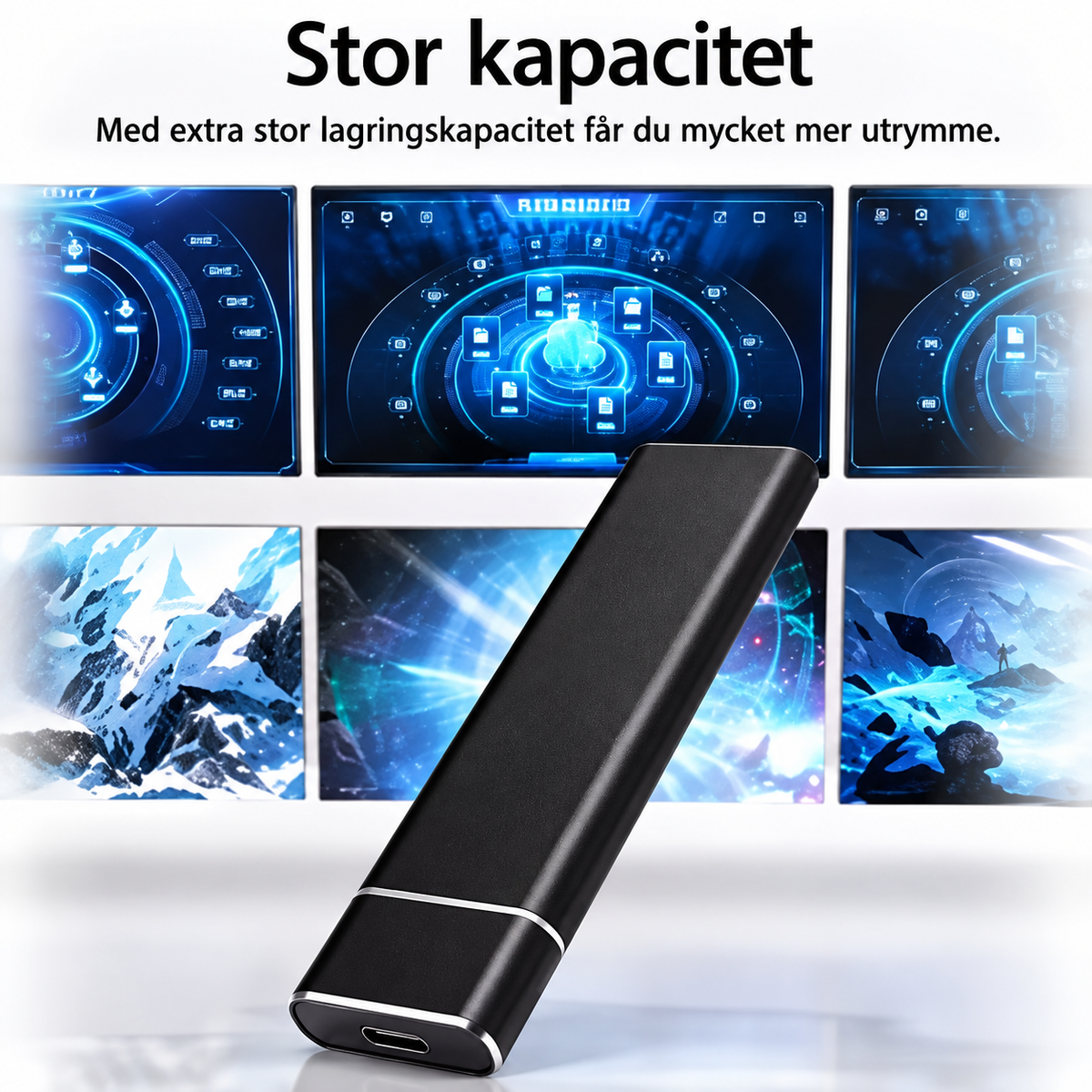 SpeedVault™ – Ultrasnabb portabel SSD 8 TB