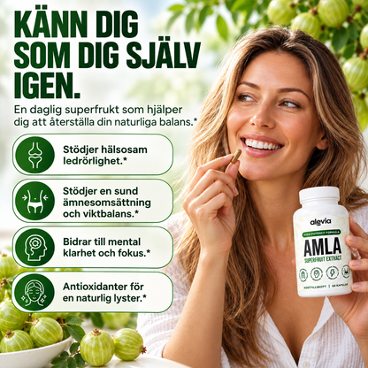 Alevia Amla Superfruit Extract – 60 kapslar | Högkoncentrerat kosttillskott