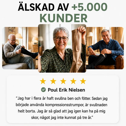 Kompressionsstrumpor med dragkedja | Bekvämt stöd hela dagen