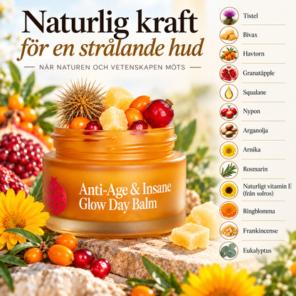 Hudvårdsset för mogen hud – 4 delar med ansiktsskrubb, dagbalm, ögonbalm och nattbalm
