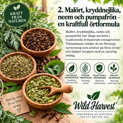 WildHarvest 2-stegs örtkomplex – stöd för matsmältningen