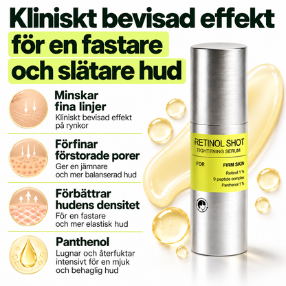 Retinol Shot Tightening Set – 3-delars hudvårdsset med retinal, peptider & panthenol