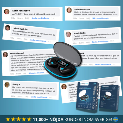 Originella Vattentäta SleepPods™ 2025 (Uppgraderad bas & ljud)