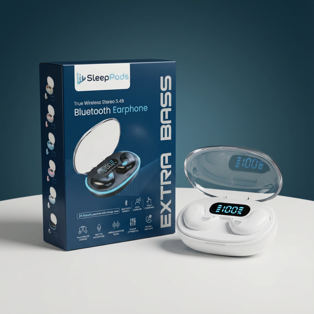 Originella Vattentäta SleepPods™ 2025 (Uppgraderad bas & ljud)