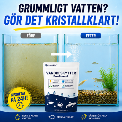CrystalFix™ Dammrenare – Effektiv behandling för klart och balanserat dammvatten