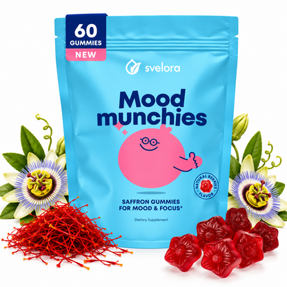 Mood Munchies Saffran Gummies för Barn – Lugn, Humör & Fokus – 60 Gummies