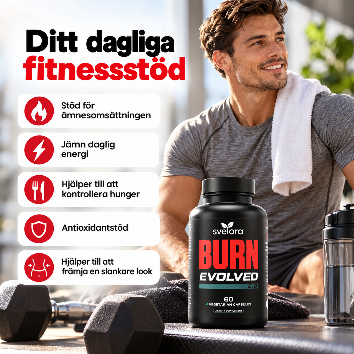 Burn Evolved 2.0 – Flytande Superfood Formula med Gurkmeja, Ingefära & Svartfrö – 60 ml