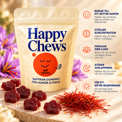 Saffran Gummies för Barn – Happy Chews Kosttillskott med Saffran