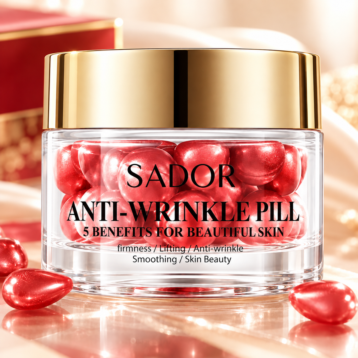 Anti-Age Serumkapslar för Ansiktet – Anti-Wrinkle Essence Oil, 30 Kapslar