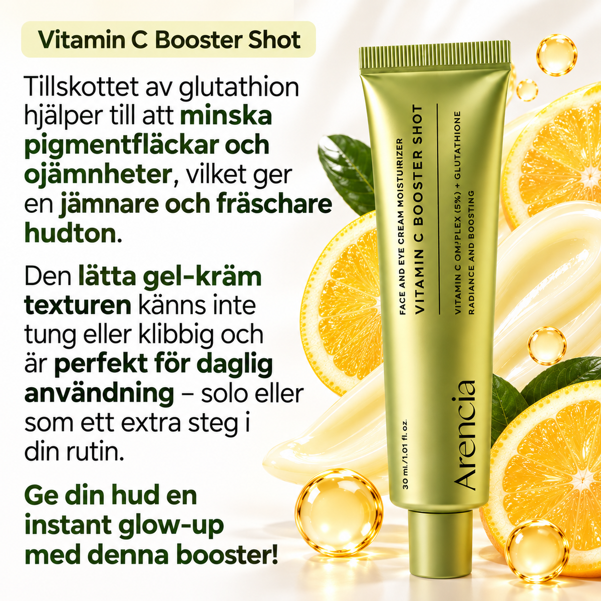 Arencia Vitamin C + Retinal Booster Duo – Ansiktsvård för Lyster & Fastare Hud, 2 × 30 ml