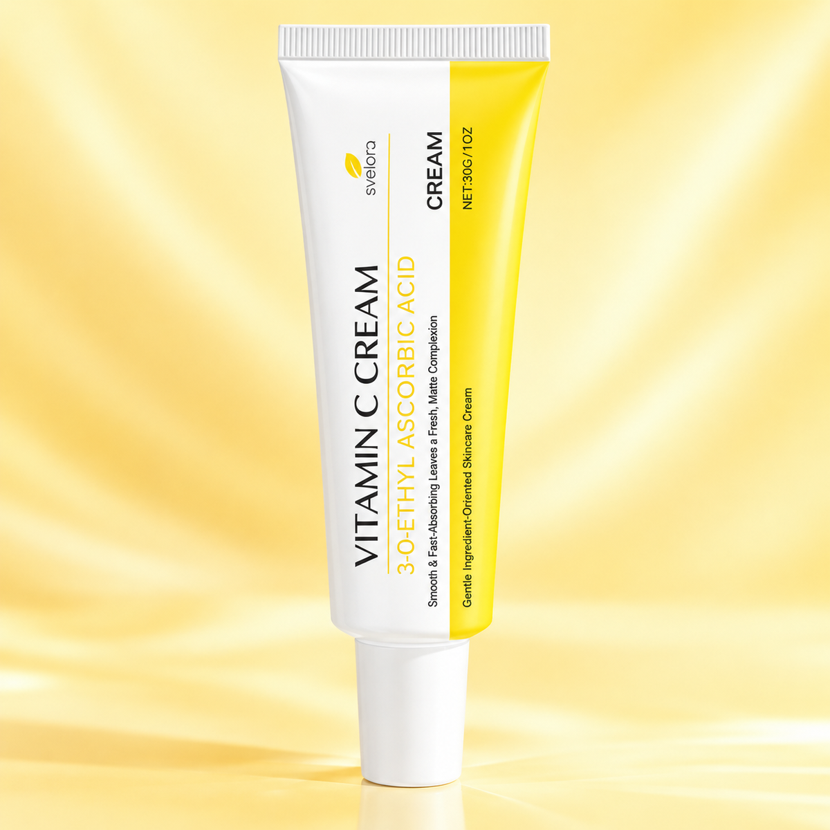 Vitamin C Ansiktskräm med 3-O-Ethyl Ascorbic Acid – För Jämnare Hudton & Lyster – 30 g