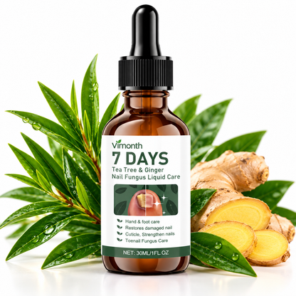Nagelvård med Tea Tree & Ingefära – Vårdande Nagelolja för Händer och Fötter – 30 ml