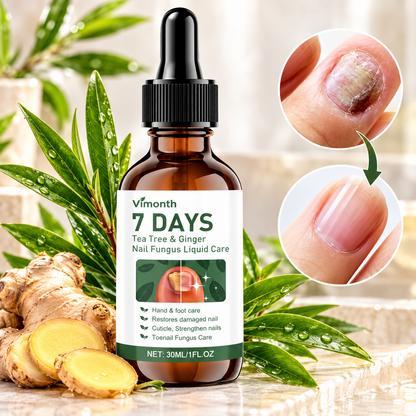 Nagelvård med Tea Tree & Ingefära – Vårdande Nagelolja för Händer och Fötter – 30 ml