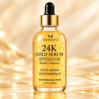 24K Gold Serum – Ansiktsserum med Hyaluronsyra & Niacinamid – 50 ml