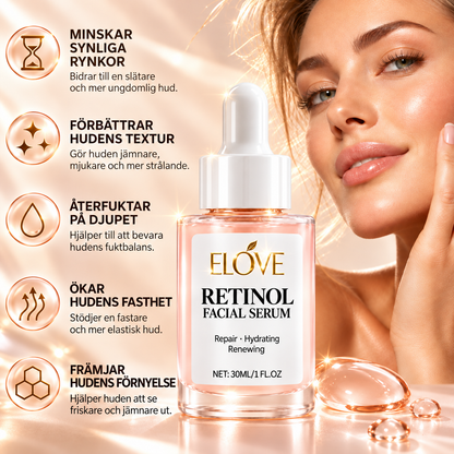 Retinol Ansiktsserum – Mot Fina Linjer & Ojämn Hudton – 30 ml