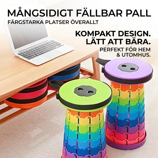 FlexiStool™ Justerbar Teleskopisk Pall med Antislip Yta