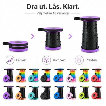 FlexiStool™ Justerbar Teleskopisk Pall med Antislip Yta