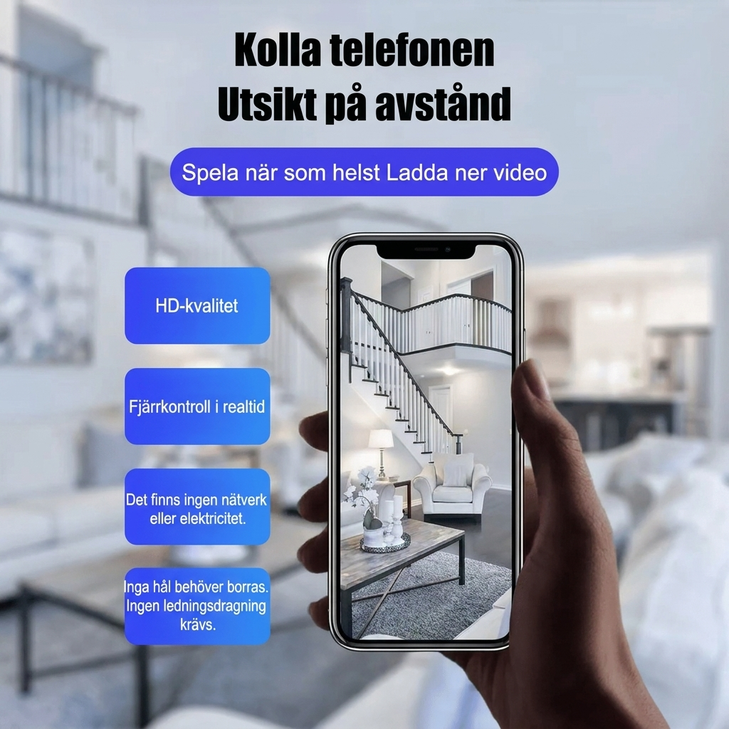 Mini 1080P HD Wifi Kamera | Spelar in bild och ljud!